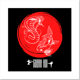 Cobra Koi Sunset Posters and Art